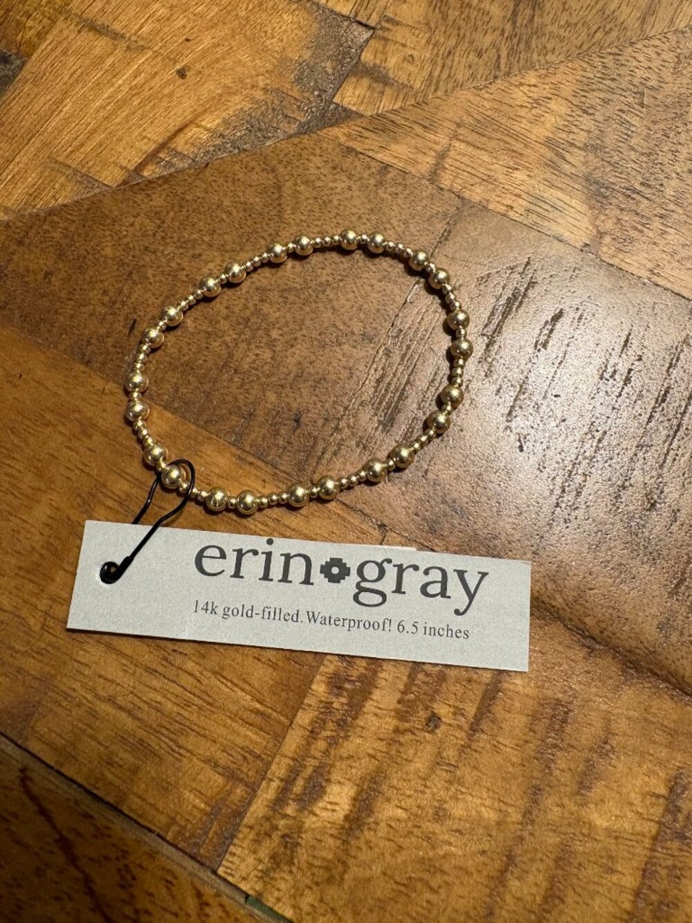 NWT Erin Gray Charleston gold bracelet 6.5"